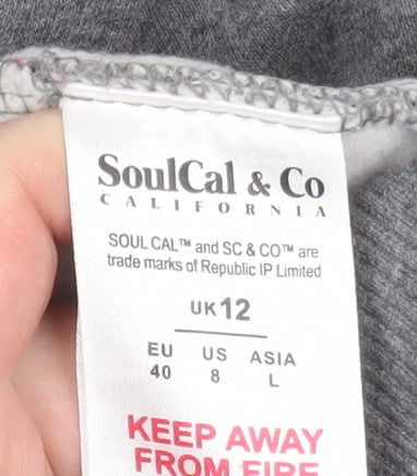 Womens UK Size 12 SoulCal & Co Grey Basic Jacket
