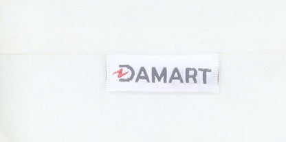 Damart Men’s Ivory Long Sleeve Button-Up Shirt L Regular Fit