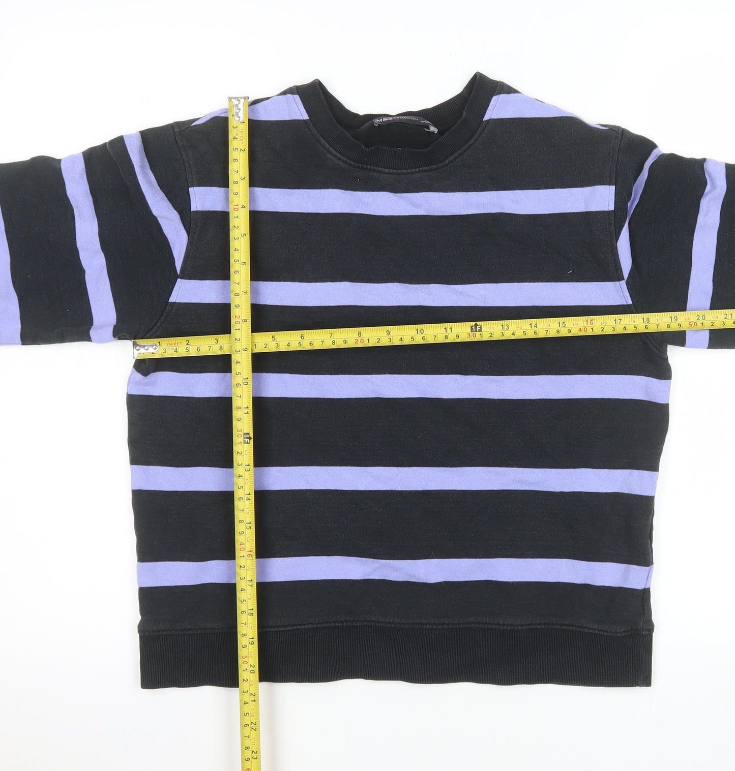 Mens UK Size S Marks and Spencer Blue Pullover Sweatshirt