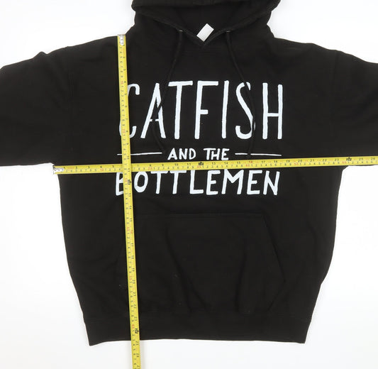 Mens UK Size L Just Hoods by AWDIS Black Pullover Hoodie