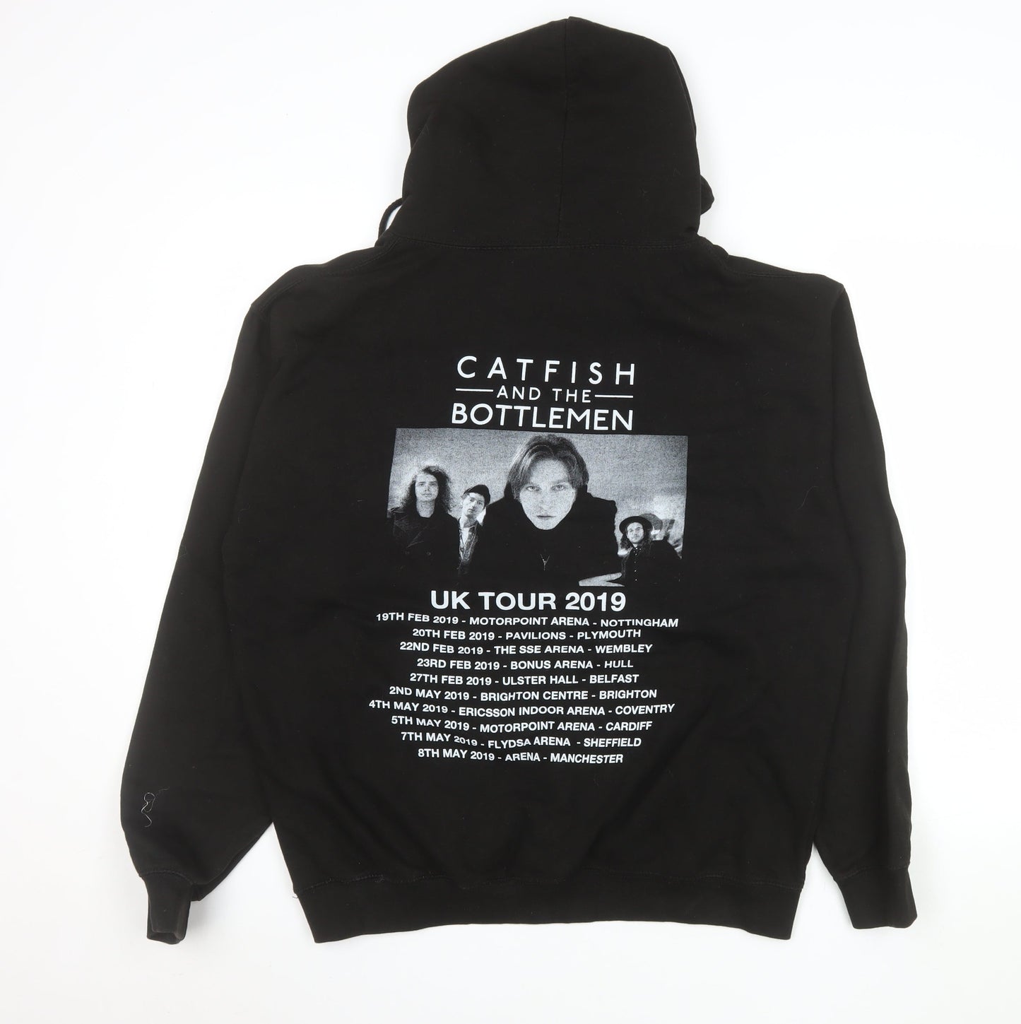 Mens UK Size L Just Hoods by AWDIS Black Pullover Hoodie