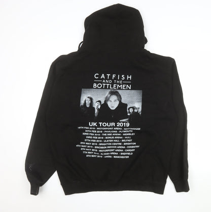 Mens UK Size L Just Hoods by AWDIS Black Pullover Hoodie