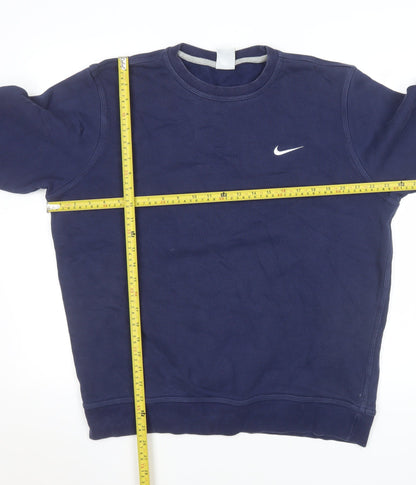 Mens UK Size L Nike Blue Pullover Sweatshirt