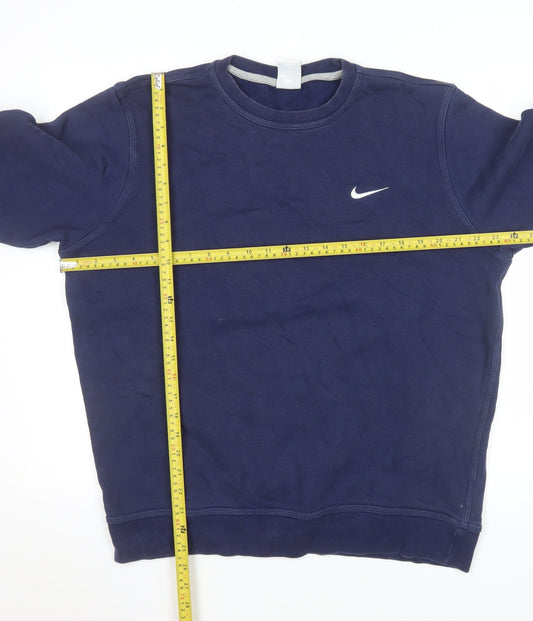 Mens UK Size L Nike Blue Pullover Sweatshirt
