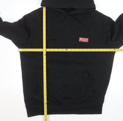 Mens UK Size L Friend or Faux Black Pullover Hoodie