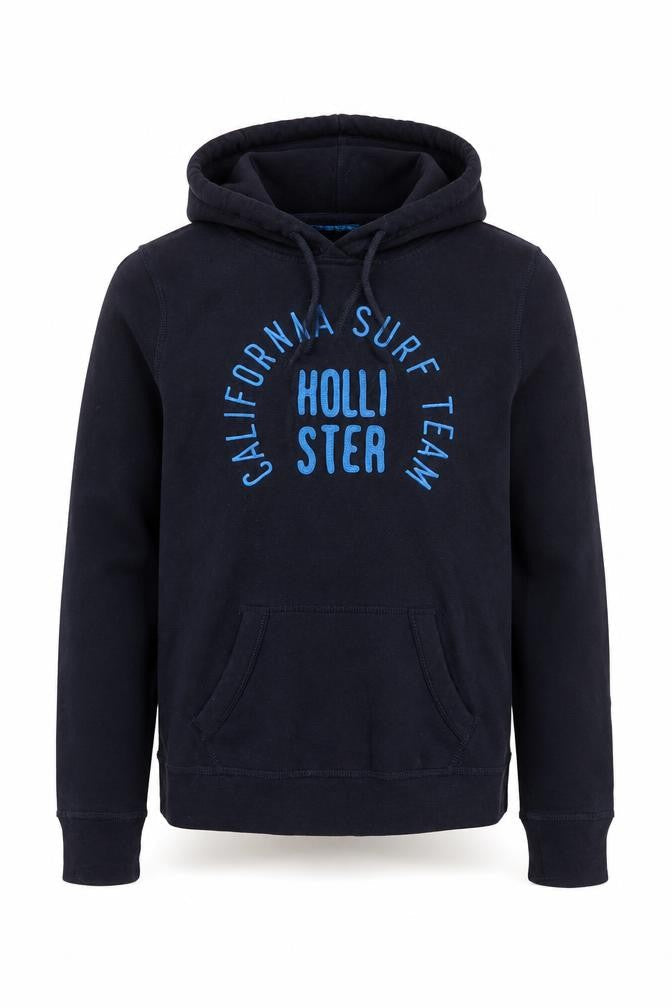 Mens UK Size M Hollister Black Pullover Hoodie