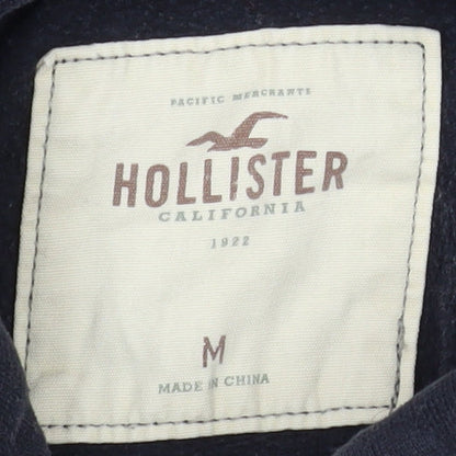 Mens UK Size M Hollister Black Pullover Hoodie