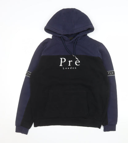 Mens UK Size S Pré London Black Pullover Hoodie