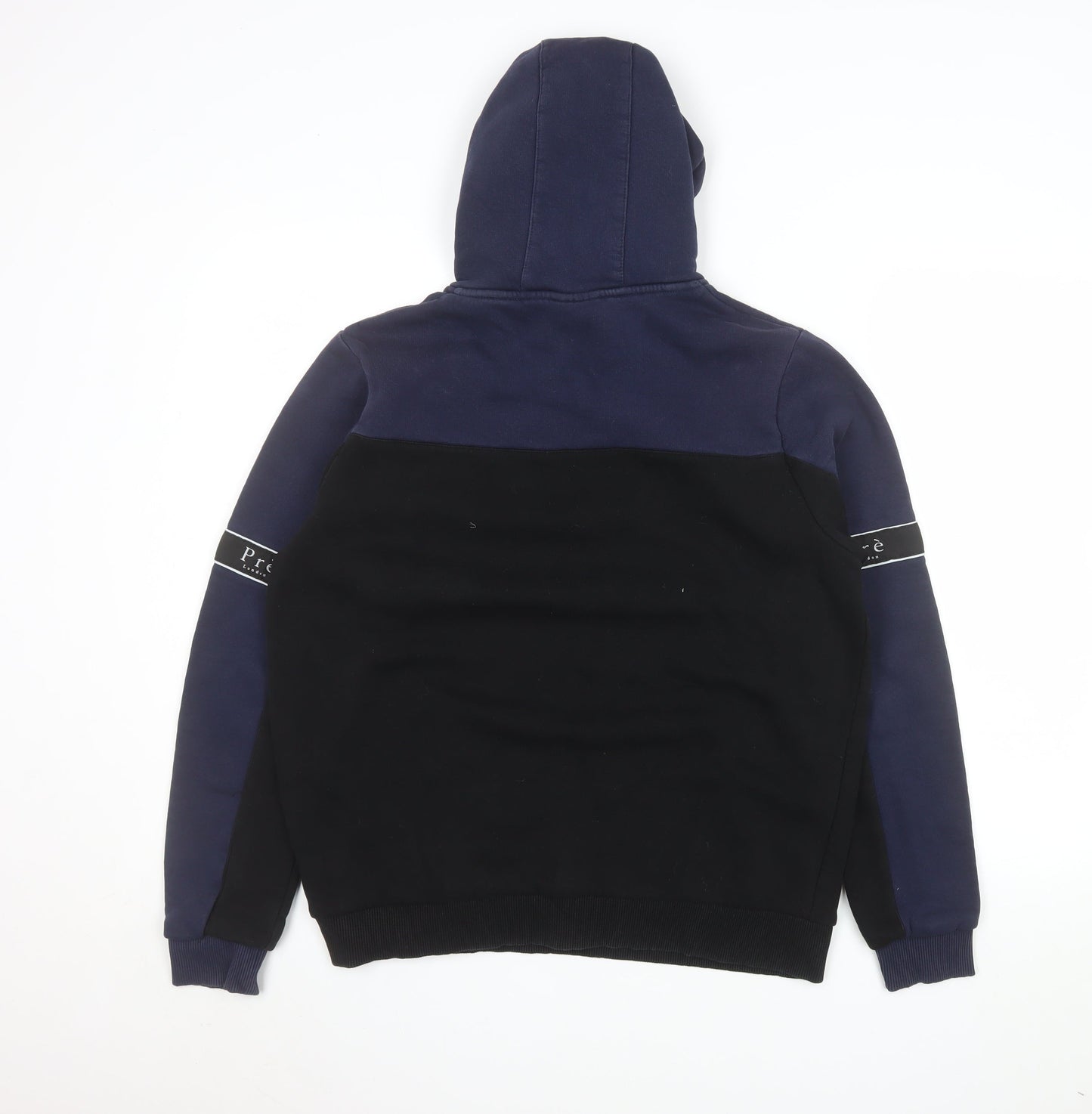 Mens UK Size S Pré London Black Pullover Hoodie