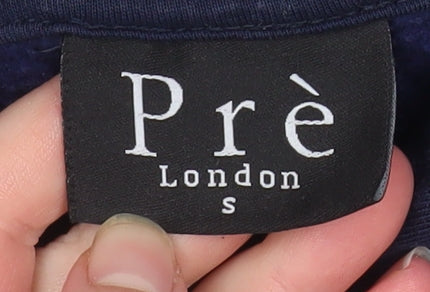 Mens UK Size S Pré London Black Pullover Hoodie