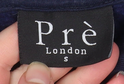 Mens UK Size S Pré London Black Pullover Hoodie
