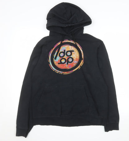 Mens UK Size M Port & Company Black Pullover Hoodie