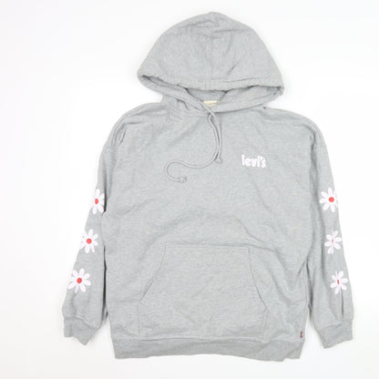 Womens UK Size XS Levi's Grey Pullover Hoodie