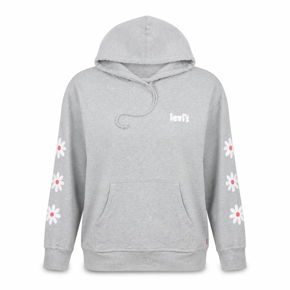 Womens UK Size XS Levi's Grey Pullover Hoodie