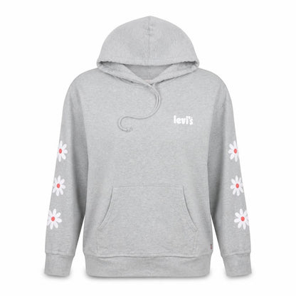 Womens UK Size XS Levi's Grey Pullover Hoodie