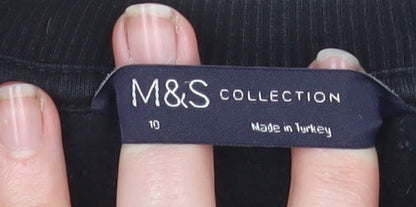 Womens UK Size 10 Marks and Spencer Black Pullover Sweatshirt