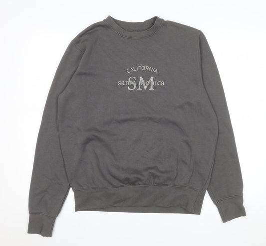 Womens UK Size S PRETTYLITTLETHING Grey Pullover Sweatshirt
