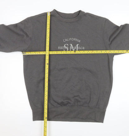 Womens UK Size S PRETTYLITTLETHING Grey Pullover Sweatshirt