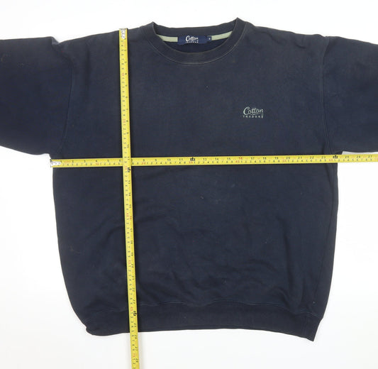 Mens UK Size M Cotton Traders Blue Pullover Sweatshirt
