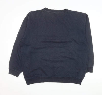 Mens UK Size M Cotton Traders Blue Pullover Sweatshirt