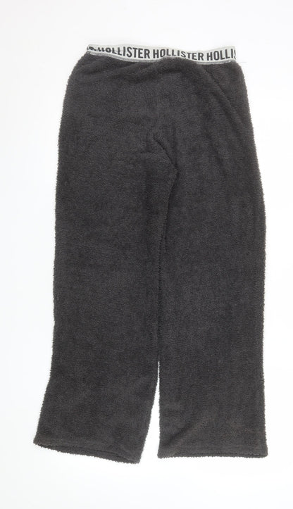 Hollister Women Grey Fleece Pyjama Pants XS Lightweight Loungewear