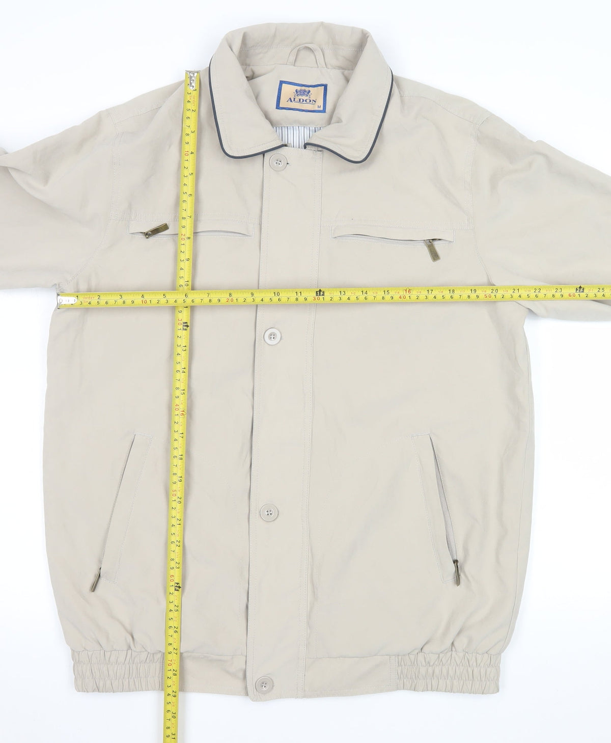 Mens UK Size M Aldon Beige Basic Jacket