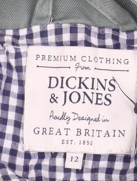 Womens UK Size 12 Dickins & Jones Green Parka Coat