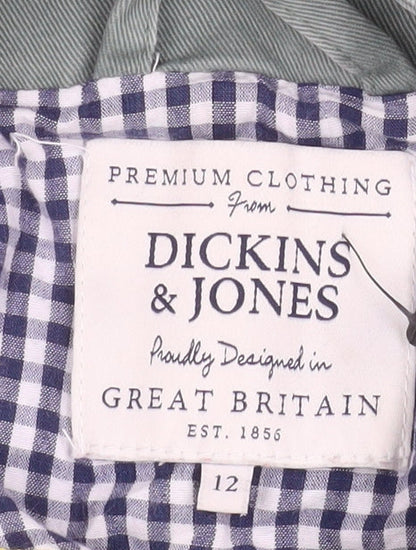 Womens UK Size 12 Dickins & Jones Green Parka Coat