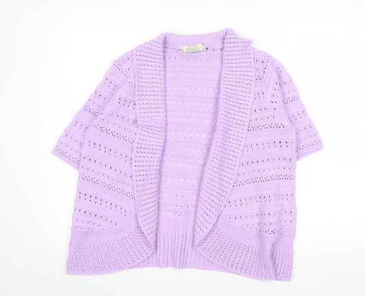 Womens UK Size M Honor Millburn Purple Cardigan Jumper