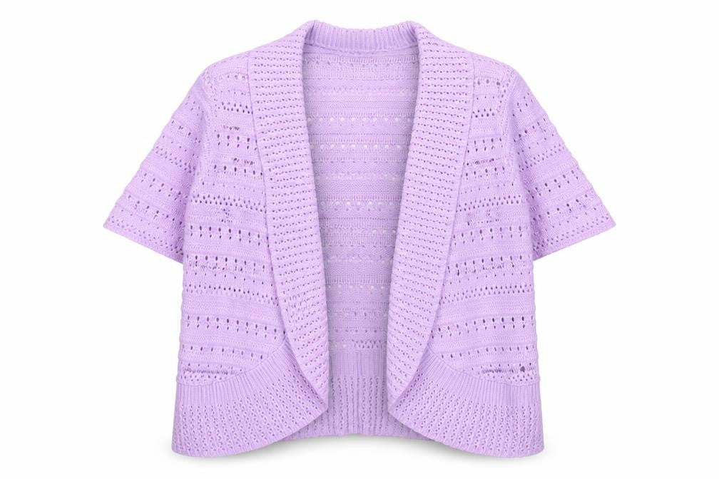 Womens UK Size M Honor Millburn Purple Cardigan Jumper