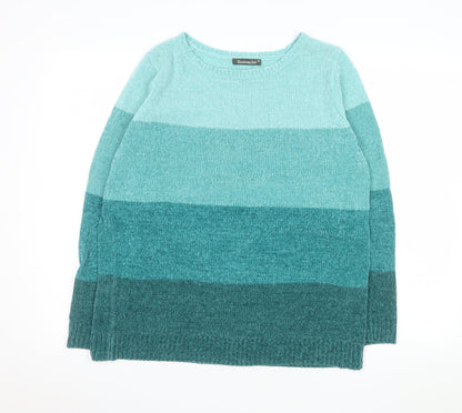 Womens UK Size M Bonmarché Blue Pullover Jumper