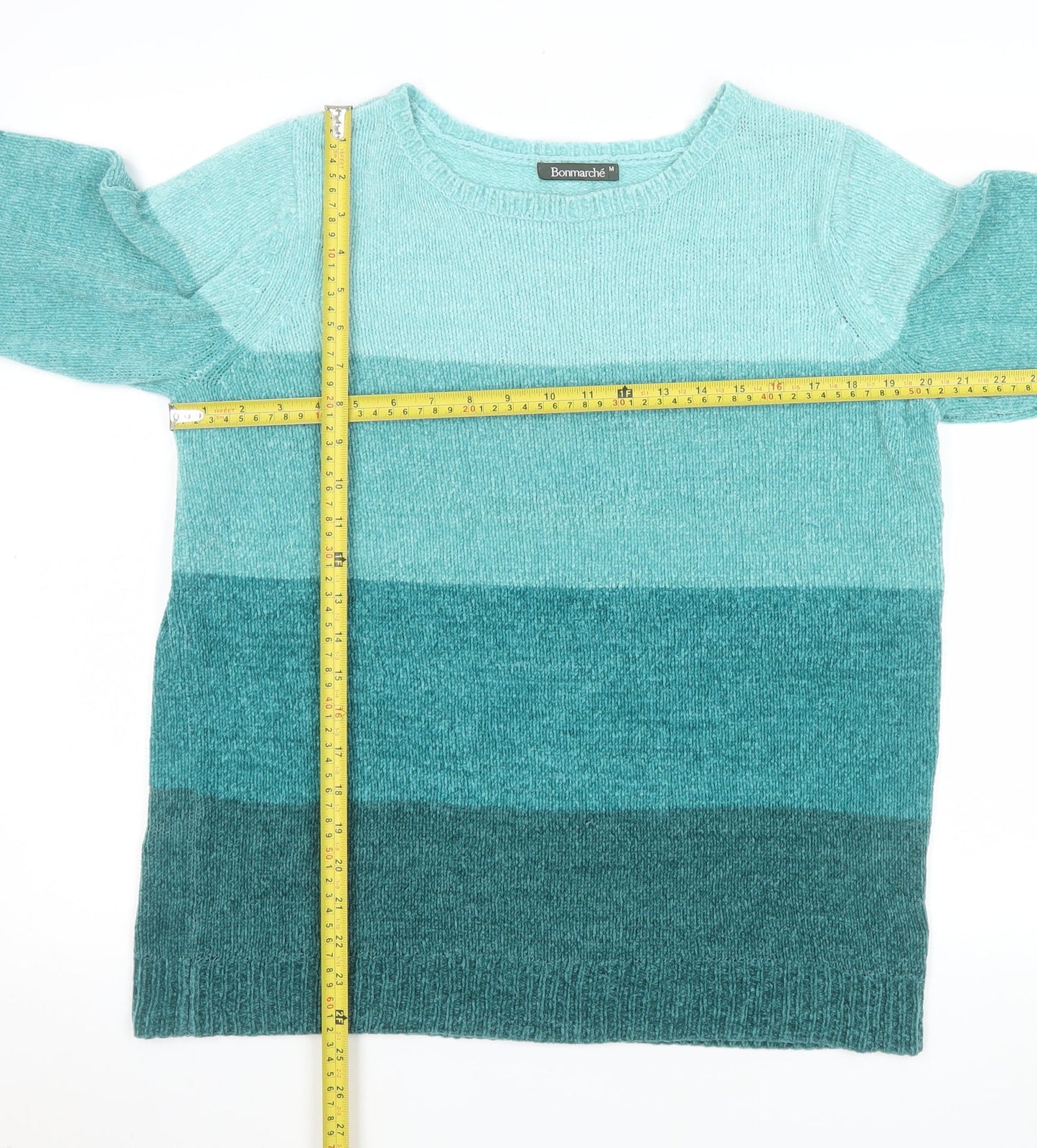 Womens UK Size M Bonmarché Blue Pullover Jumper