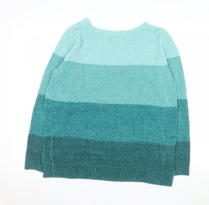 Womens UK Size M Bonmarché Blue Pullover Jumper