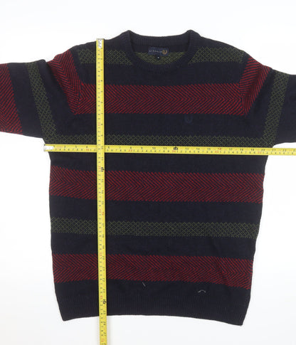 Mens UK Size M Lincoln Multicoloured Pullover Jumper