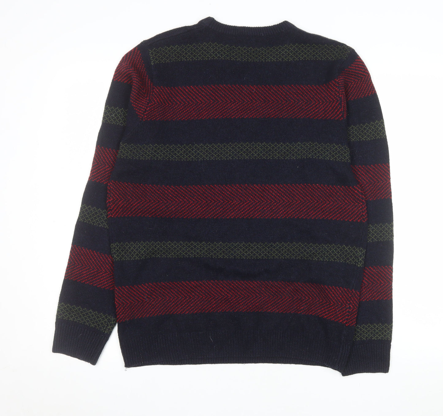 Mens UK Size M Lincoln Multicoloured Pullover Jumper
