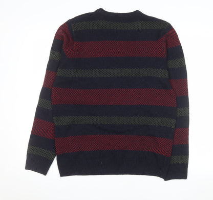 Mens UK Size M Lincoln Multicoloured Pullover Jumper