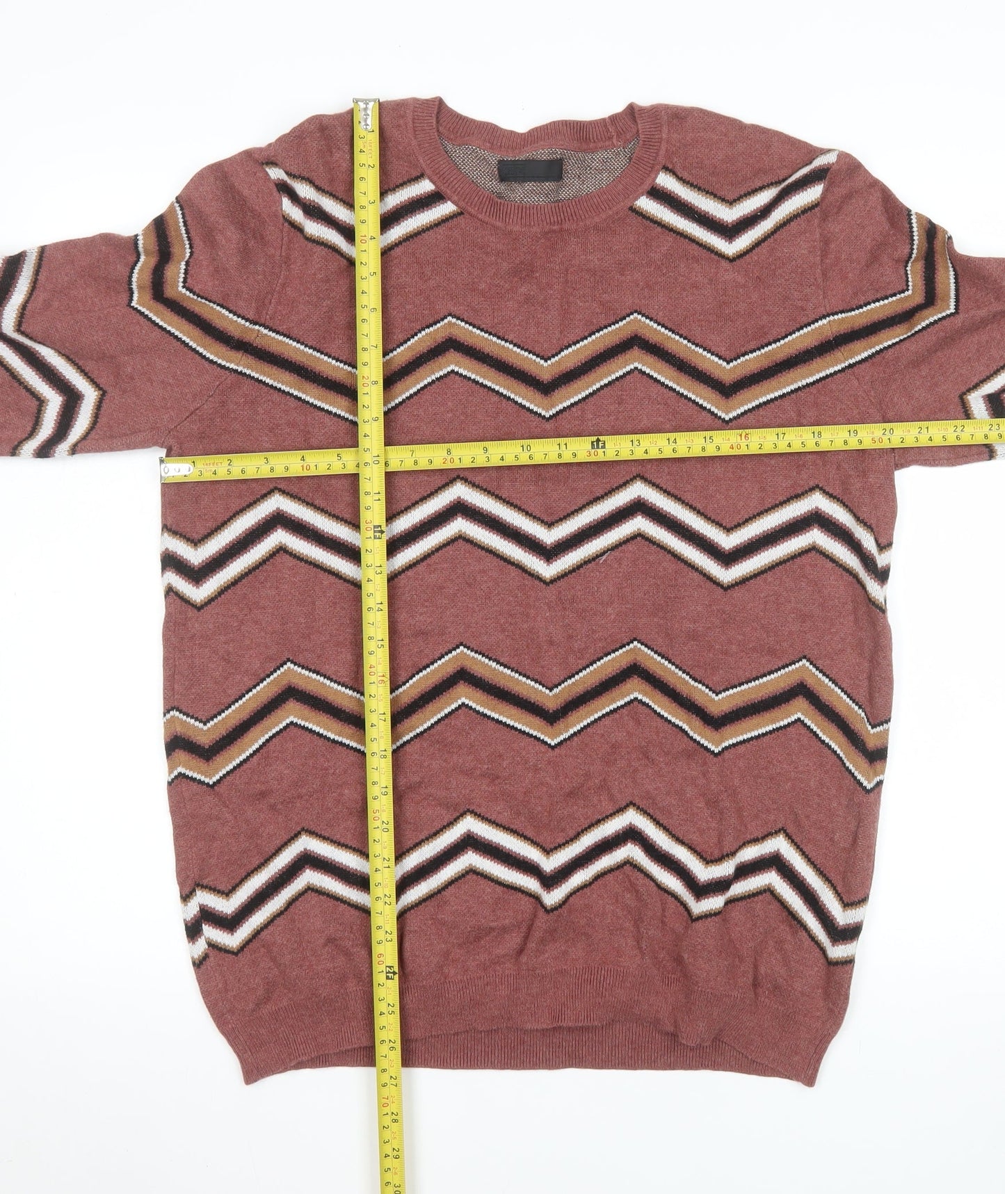 Mens UK Size L ASOS Brown Pullover Jumper