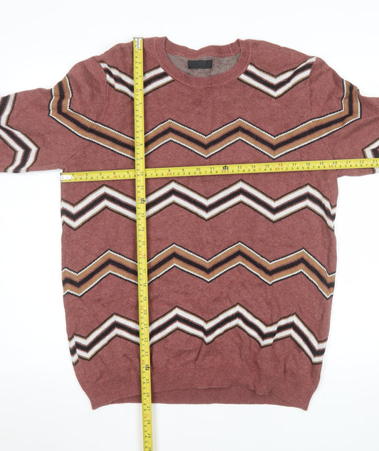 Mens UK Size L ASOS Brown Pullover Jumper