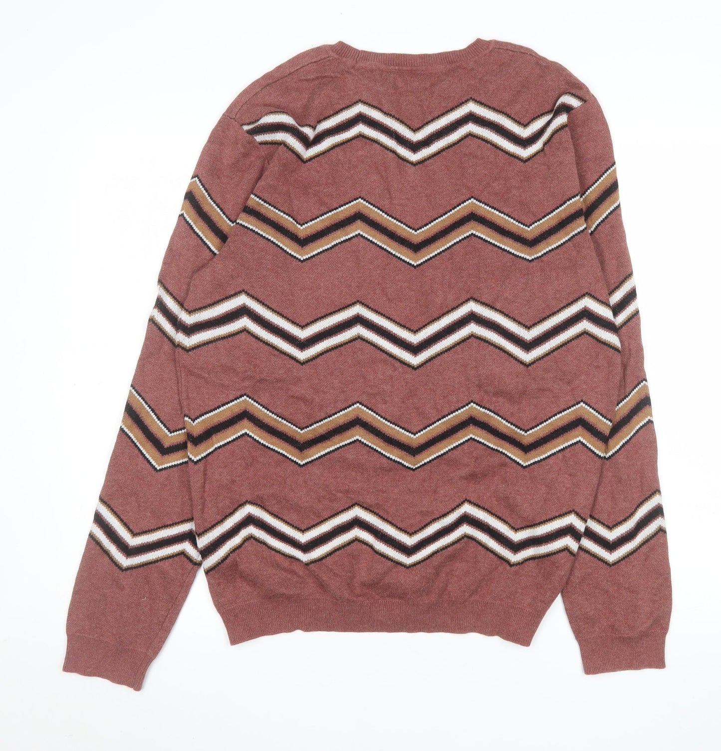 Mens UK Size L ASOS Brown Pullover Jumper