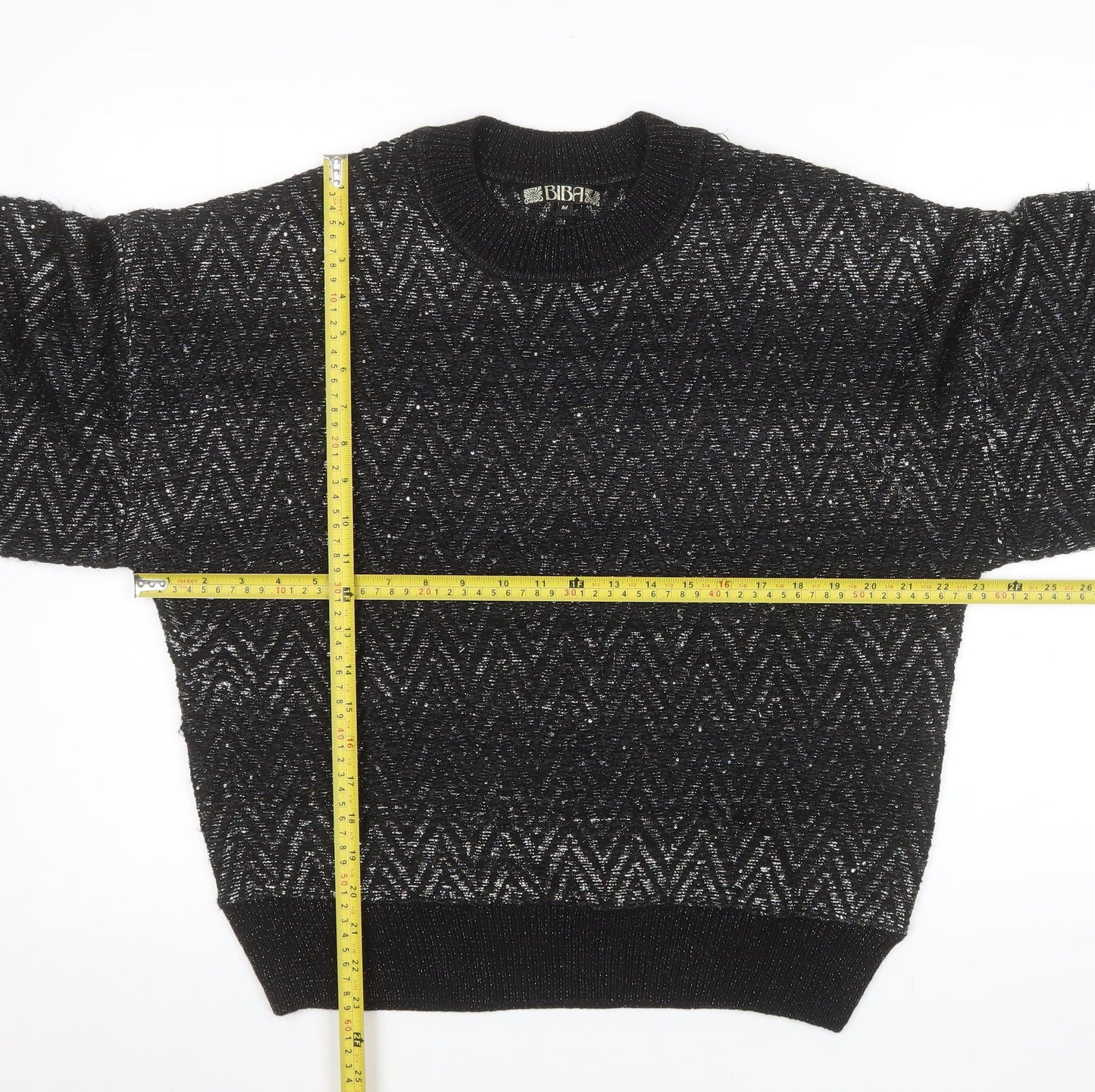 Womens UK Size M BiBA Black Pullover Jumper