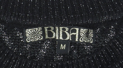 Womens UK Size M BiBA Black Pullover Jumper