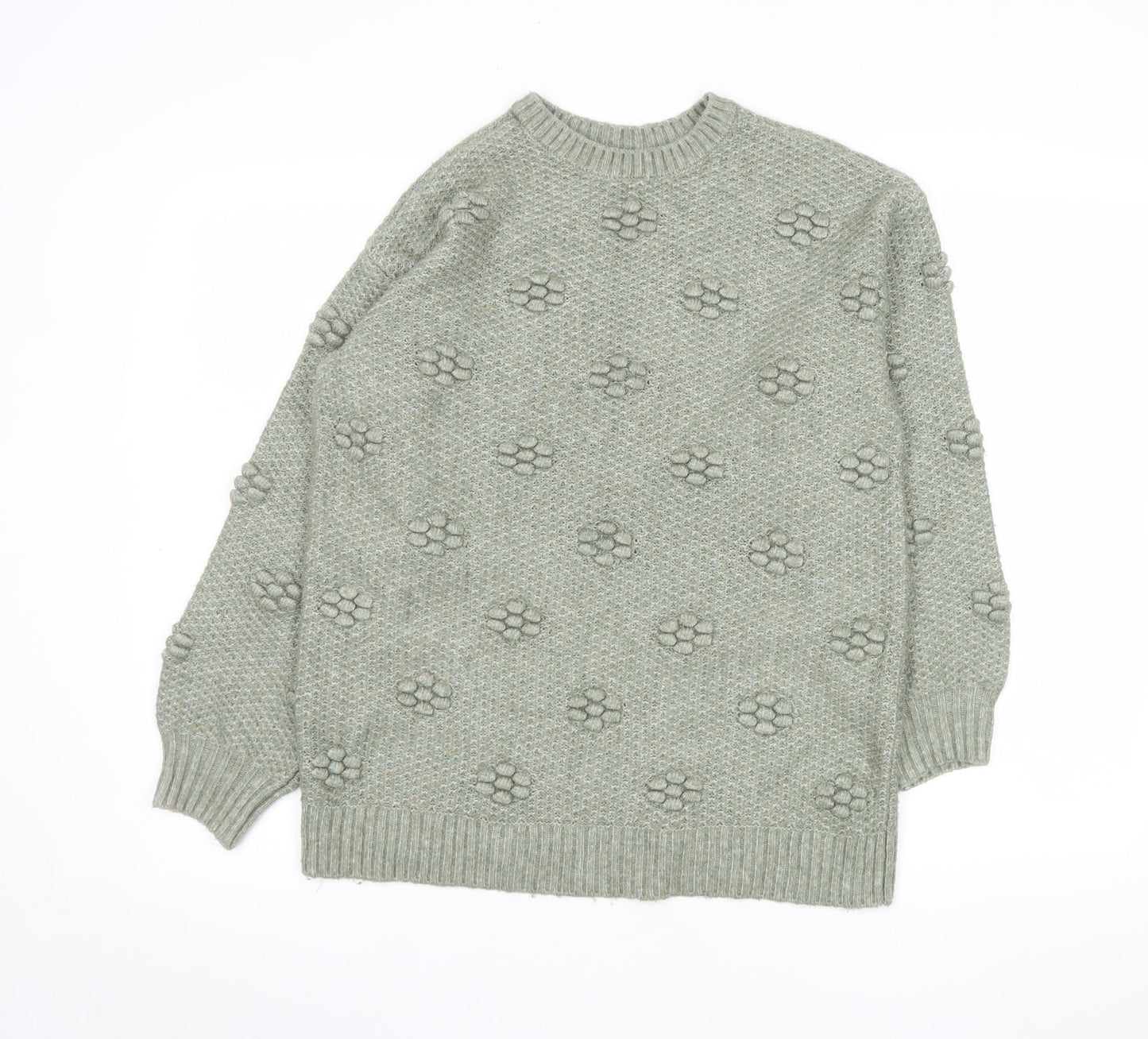 Womens UK Size XS Marks and Spencer Green Pullover Jumper
