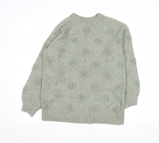 Womens UK Size XS Marks and Spencer Green Pullover Jumper