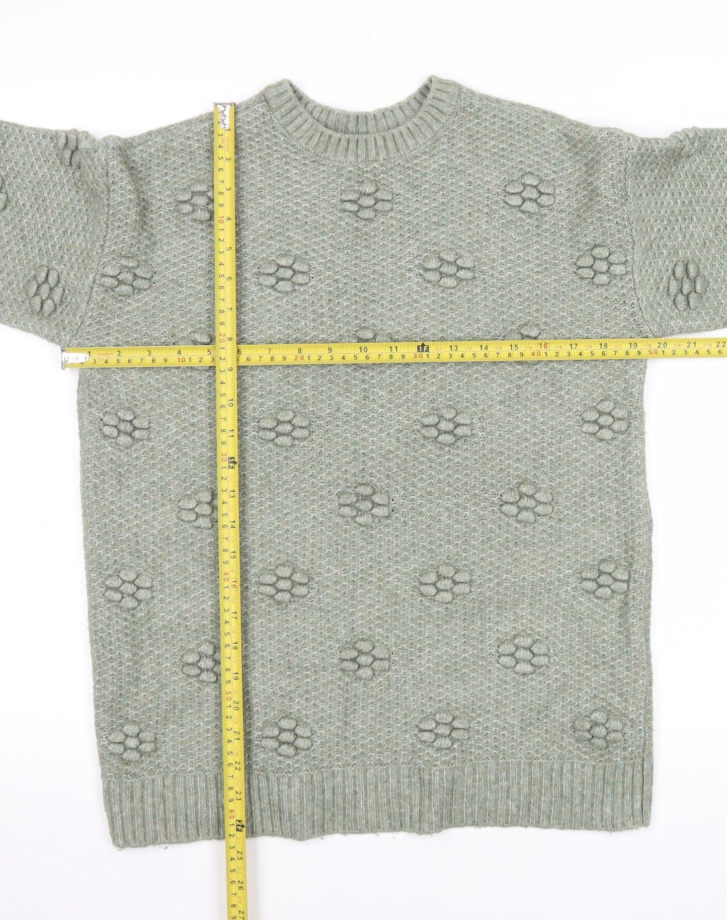 Womens UK Size XS Marks and Spencer Green Pullover Jumper