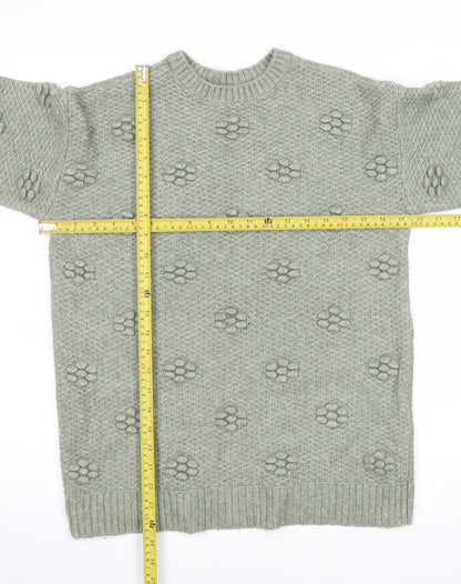 Womens UK Size XS Marks and Spencer Green Pullover Jumper
