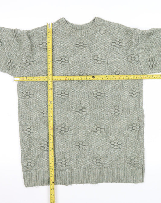 Womens UK Size XS Marks and Spencer Green Pullover Jumper