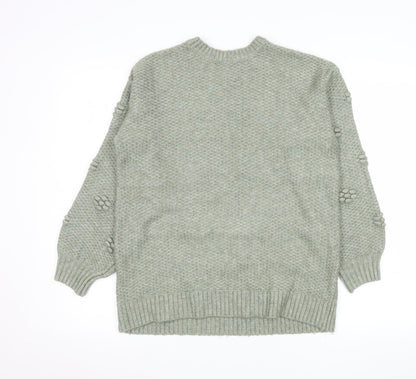 Womens UK Size XS Marks and Spencer Green Pullover Jumper