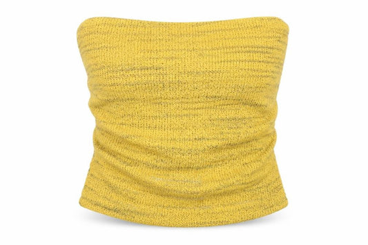 Womens UK Size S Pull&Bear Yellow Camisole Tank