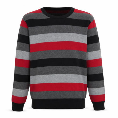 Mens UK Size L Swiss Cross Multicoloured Pullover Jumper