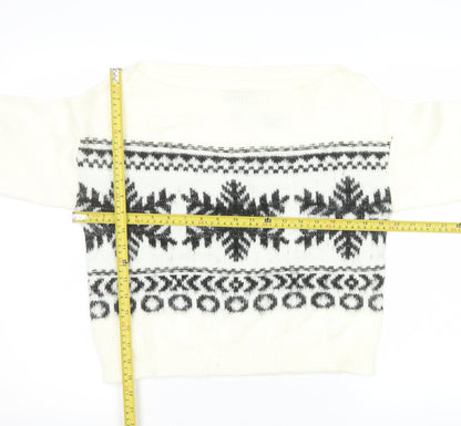 Womens UK Size 10 ASOS Ivory Pullover Jumper